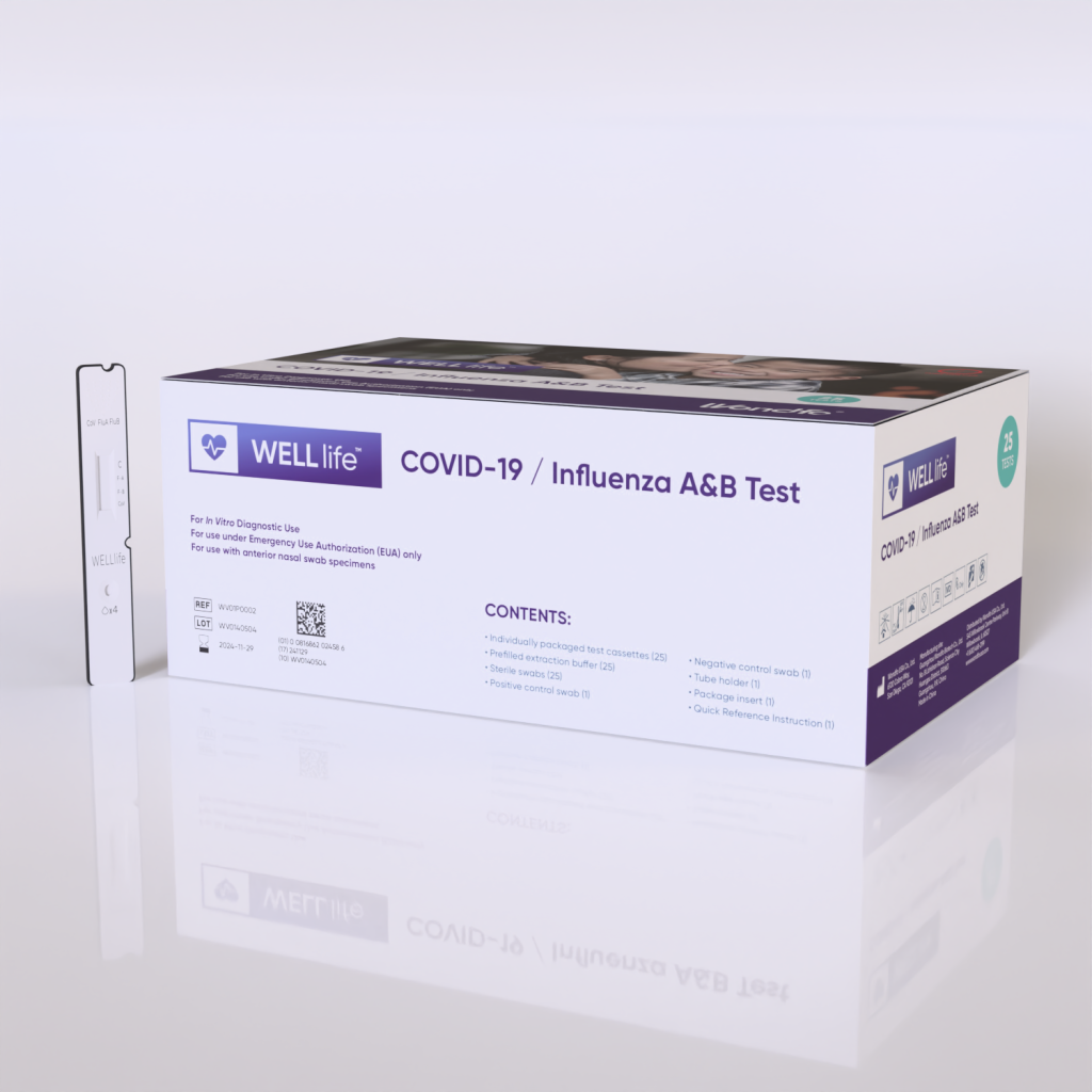 Wondfo’s WELL life™ COVID-19 / Influenza A&B test receives Emergency Use Authorization (EUA).